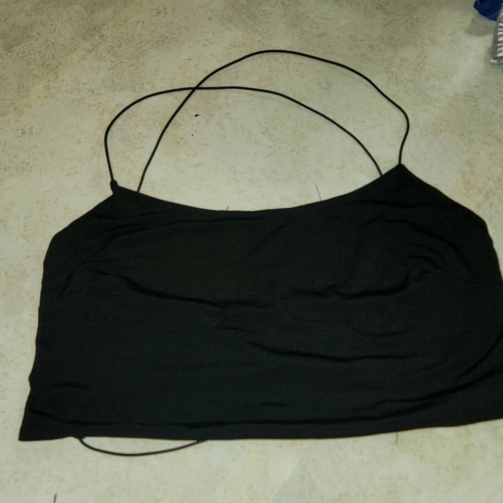 Backless halter Crop top